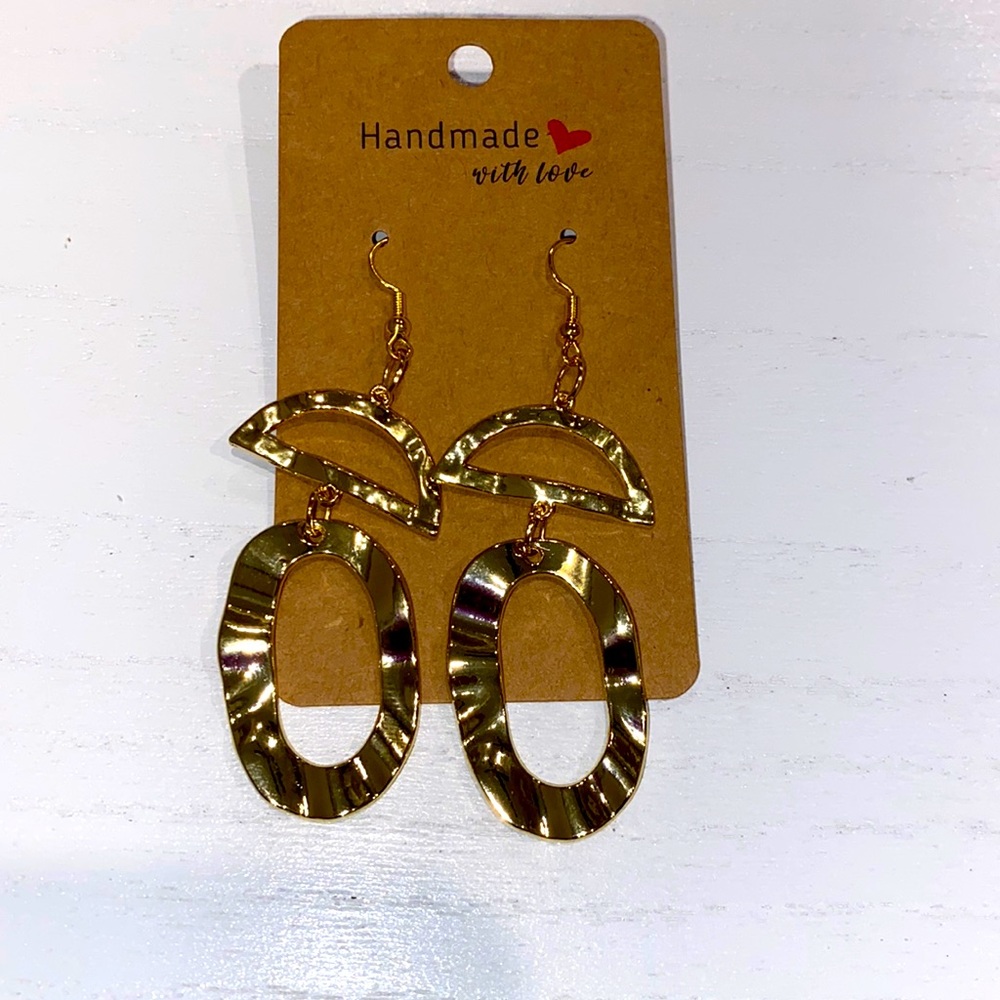 Gold drop earrings